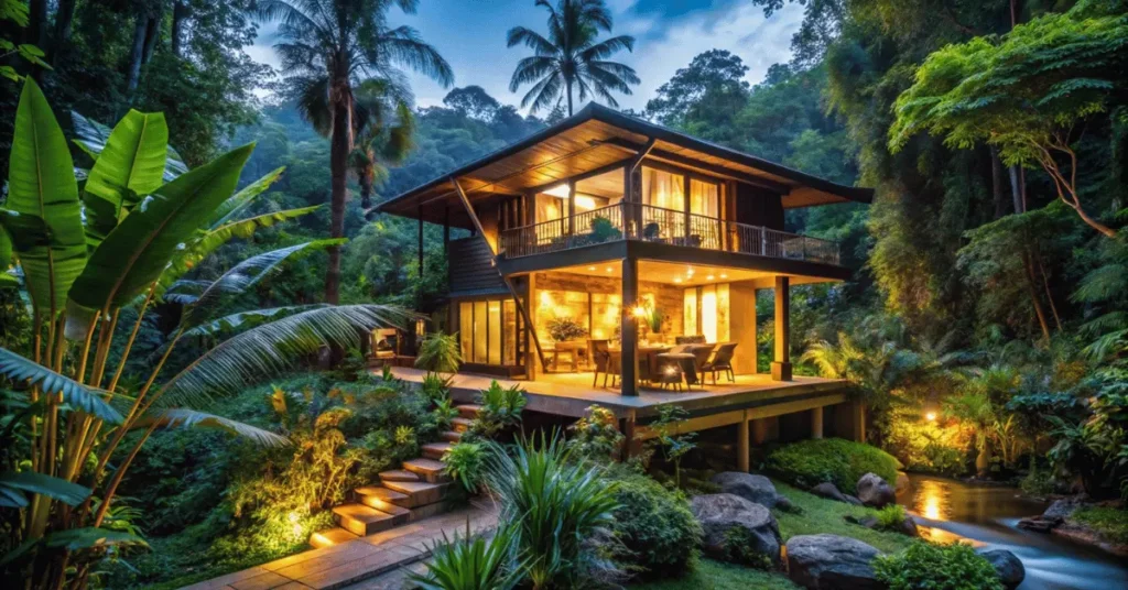 A beautyful home in jungle