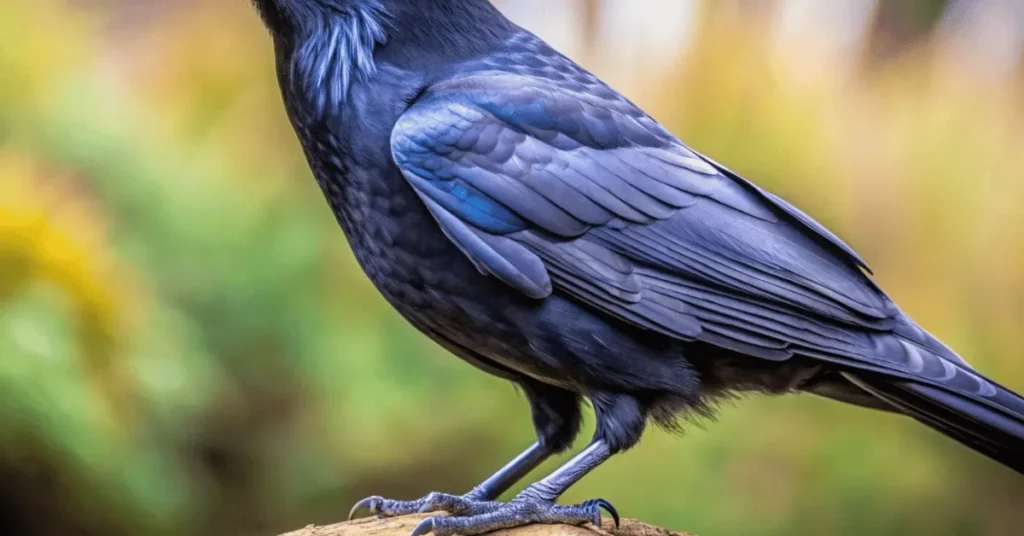 a crow on a rock